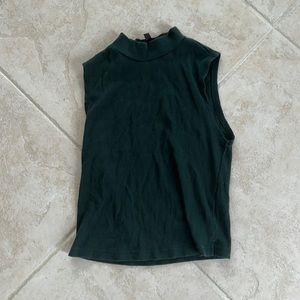 Top shop Green Turtle Neck Tank